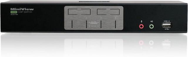 IOGEAR 4-Port HDMI Multimedia KVM Switch With Audio USB 2.0 Hub And HDMI KVM W/Full Set Of Cables (GCS1794 TAA Compliant)
