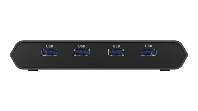IOGEAR Access Pro Plus 2-Port USB-C KVM Switch 1 Monitor 2 Computers 4K 60Hz DisplayPort Output 4-Port USB Hub 100W Power Thunderbolt 3/4 Compatible Remote Switch GCS1602CC