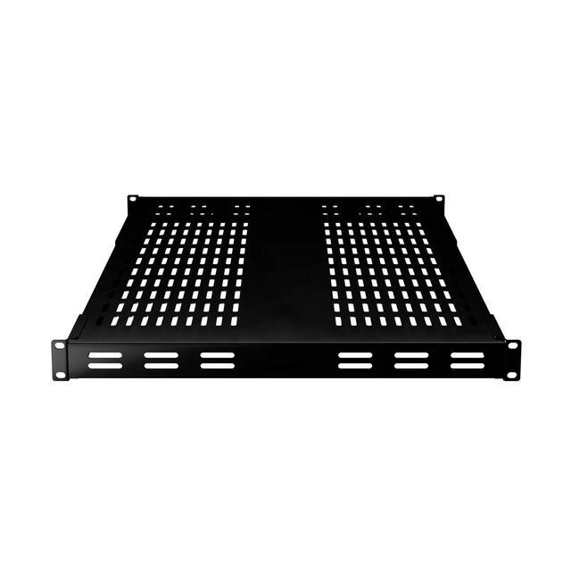 IOGEAR Adjustable Depth Heavy Duty Fixed Rack Shelf Vented