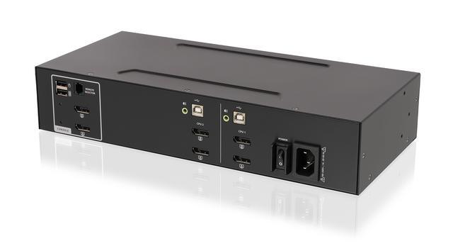 IOGEAR Dual View DisplayPort KVM Switches W/ Audio GCS1422TAA4