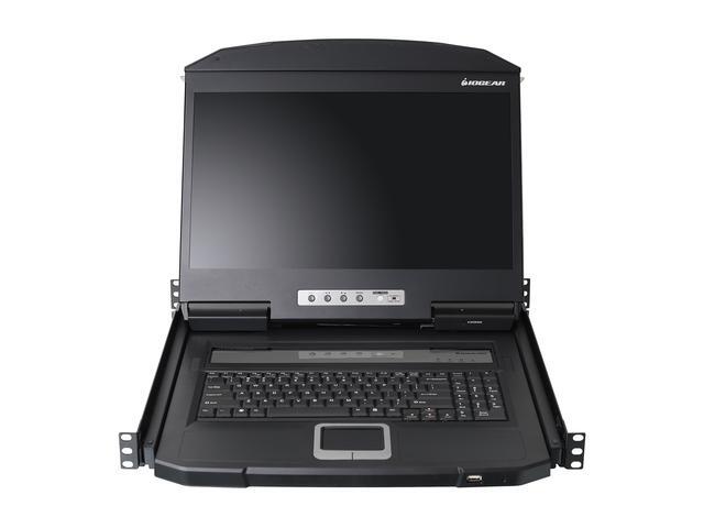 IOGEAR GCL1900W 18.5" Widescreen Short Depth LCD Console With Audio (TAA Compliant)