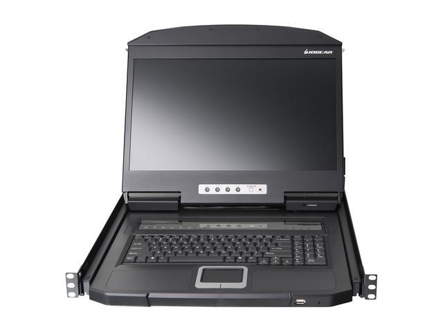 IOGEAR GCL1908W 18.5" Widescreen Short Depth 8-Port LCD KVM Switch (TAA Compliant)