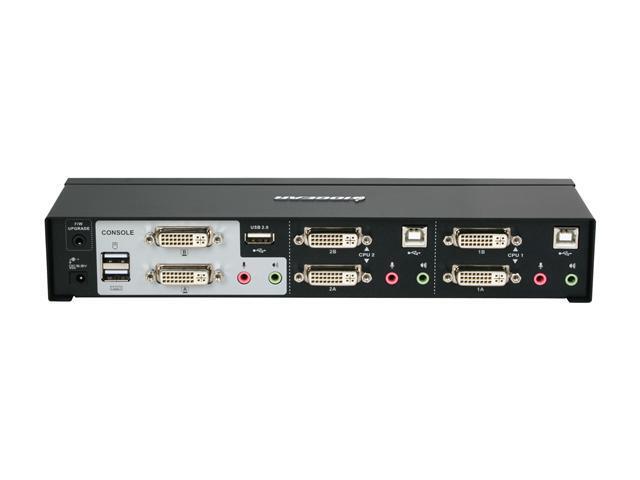 IOGEAR GCS1642 2-Port Dual View Dual Link DVI KVMP Switch With Audio