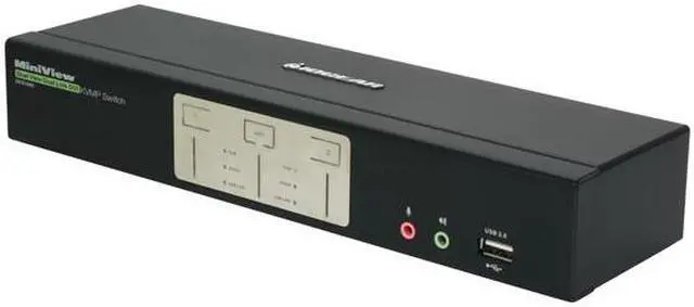 IOGEAR GCS1642 2-Port Dual View Dual Link DVI KVMP Switch with Audio