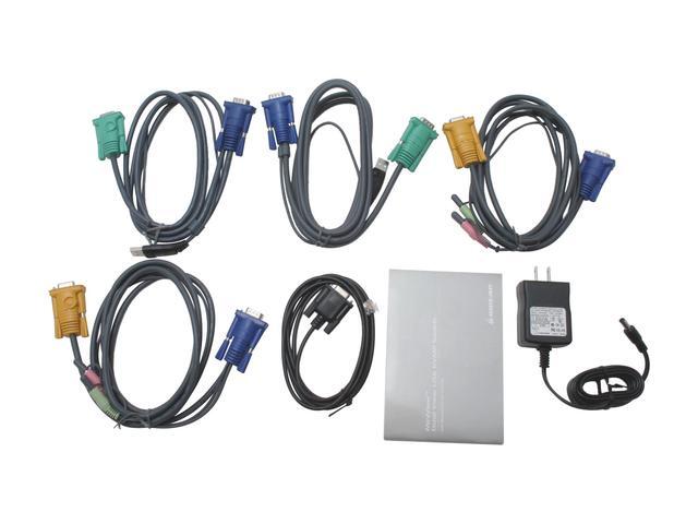 IOGEAR GCS1742 2-Port Dual View KVM Switch W/Audio And USB Peripheral Sharing