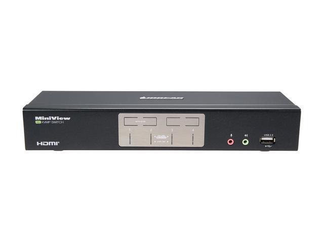 IOGEAR GCS1794DPKIT 4-Port HDMI And DisplayPort KVMP Kit With USB Hub And Audio