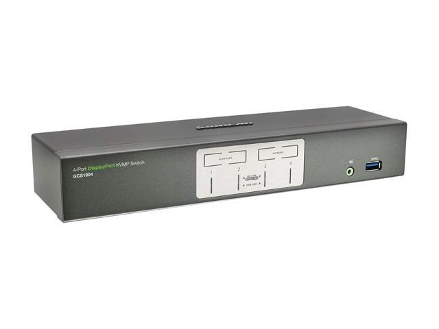 IOGEAR GCS1904 4-Port DisplayPort KVMP Switch With USB 3.0 Hub (TAA Compliant)