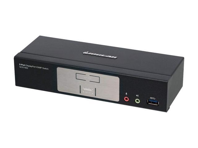 IOGEAR GCS1932 2-Port DisplayPort 1.2 KVMP Switch With USB 3.1 Gen1 Hub And Audio (TAA Compliant)
