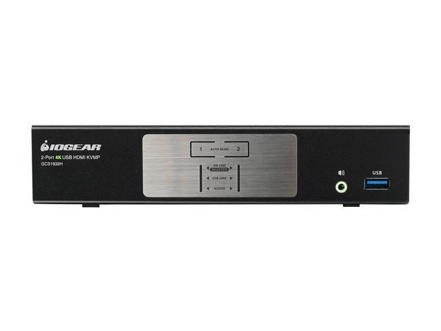 IOGEAR GCS1932H 2-Port 4K KVMP Switch With HDMI Connection USB 3.0 Hub And Audio (TAA)