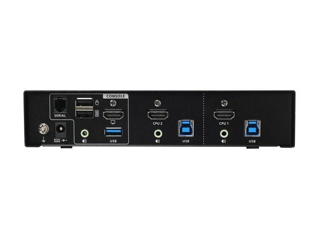IOGEAR GCS1932H 2-Port 4K KVMP Switch With HDMI Connection USB 3.0 Hub And Audio (TAA)