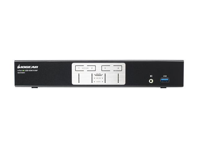 IOGEAR GCS1934H 4-Port 4K KVMP Switch With HDMI Connection USB 3.0 Hub And Audio (TAA)