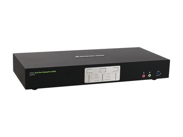 IOGEAR GCS1942 2-Port 4K Dual View DisplayPort KVMP With USB 3.0 Hub And Audio (TAA)