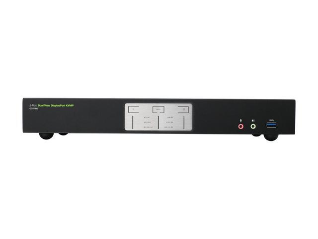 IOGEAR GCS1942 2-Port 4K Dual View DisplayPort KVMP With USB 3.0 Hub And Audio (TAA)