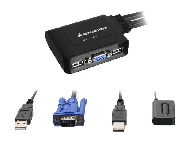 IOGEAR GCS22DPKIT 2-Port VGA And DisplayPort KVM Switch Kit