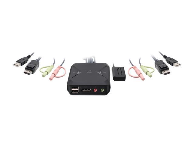 IOGEAR GCS52DP 2-Port USB DisplayPort Cable KVM Switch