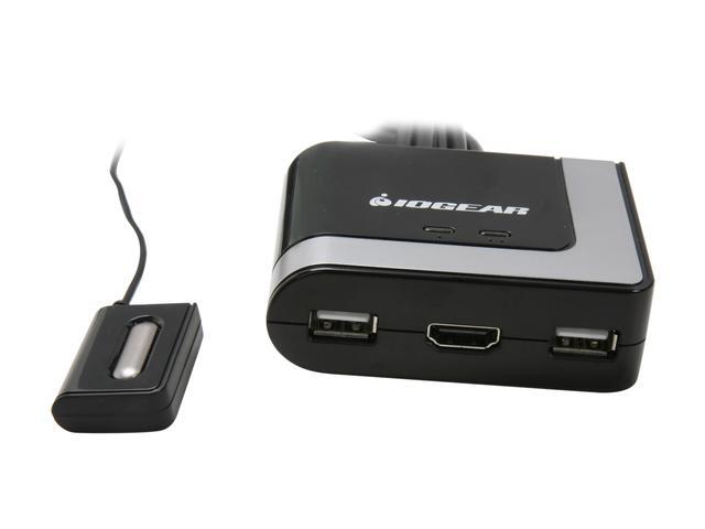 IOGEAR GCS62HU 2-Port HD Cable KVM Switch With Audio