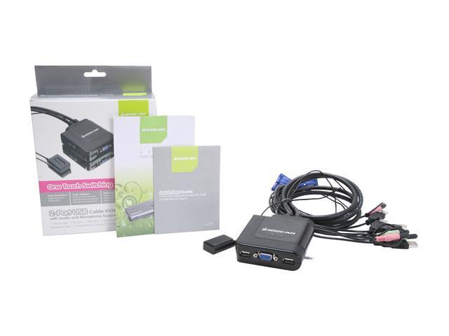 IOGEAR GCS72U 2-Port USB Cable KVM Switch With Audio