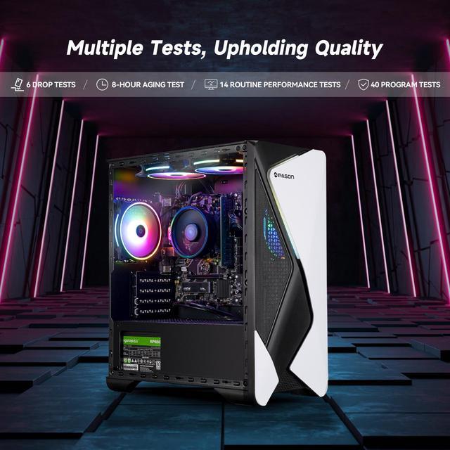 IPASON - Gaming Desktop - AMD Ryzen 5 5600G 6 Core Up To 4.4GHz - 16GB DDR4 3200MHz - 1TB M.2 NVMe - 550W PSU - Windows 11 Home - WIFI - Gaming PC