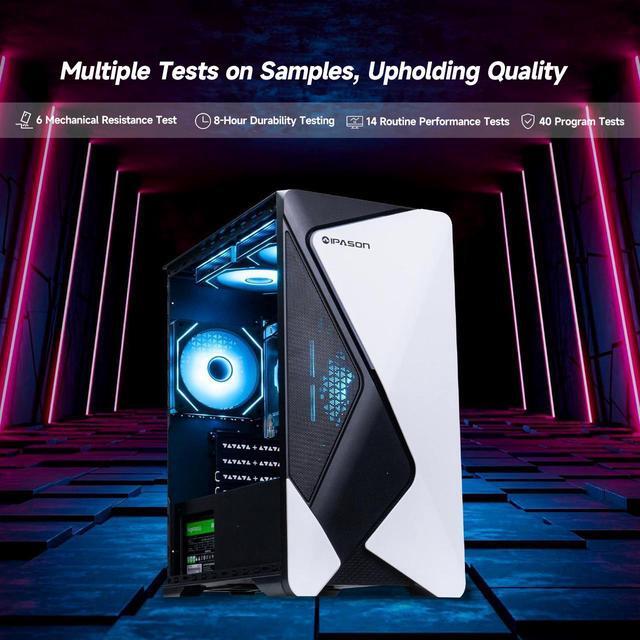 IPASON - Gaming Desktop - AMD Ryzen 5 5600GT 6 Core Up To 4.6GHz - 16GB DDR4 3200MHz - 1TB M.2 NVMe - 550W PSU - Windows 11 Home - WIFI - Gaming PC