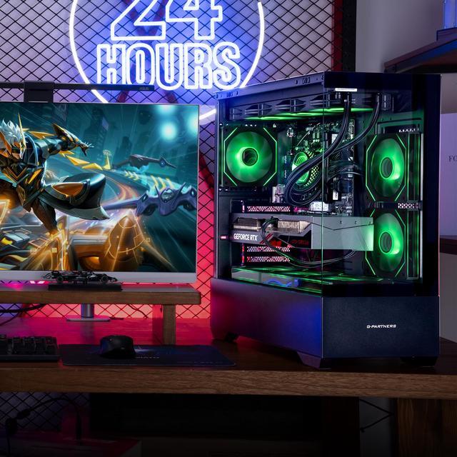 IPASON - Gaming Desktop -AMD Ryzen5 9600X - GeForce RTX 4070 12G - 1TB M2 - 32GB DDR5 5600MHz 240MM AIO Liquid Cooler-Windows 11 Home - Gaming PC