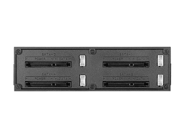 IStarUSA BPN-124K-SA 5.25" To 4 X 2.5" SATA 6Gb/s Trayless Hot-Swap Cage
