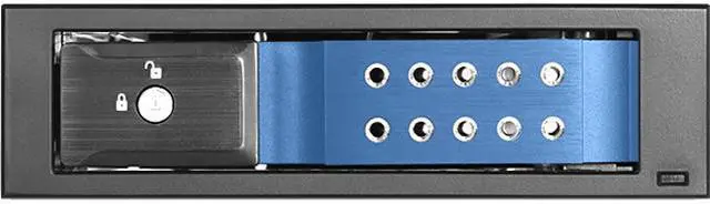 iStarUSA BPN-DE110HD-BLUE Trayless 5.25" to 3.5" 12Gb/s HDD Hot-swap Rack