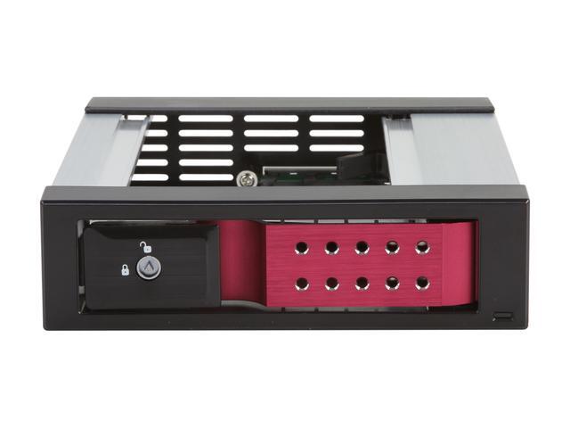 IStarUSA BPN-DE110SS-RED Trayless 5.25" To 3.5" SATA SAS 6 Gbps HDD Hot-swap Rack