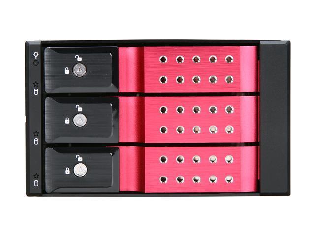 IStarUSA BPN-DE230SS-RED Trayless 2 X 5.25" To 3 X 3.5" SAS SATA 6 Gbps HDD Hot-swap Rack - OEM
