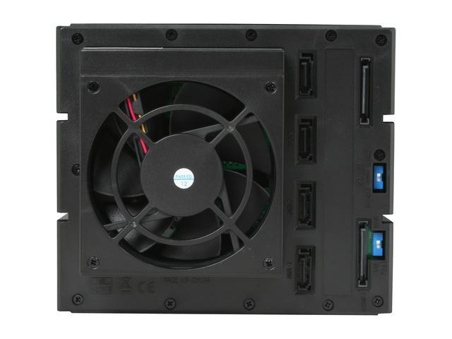 IStarUSA BPN-DE340SS-BLACK 3 X 5.25" To 4 X 3.5" SAS / SATA 6.0 Gb/s Trayless Hot-Swap Cage - Black Handle - OEM