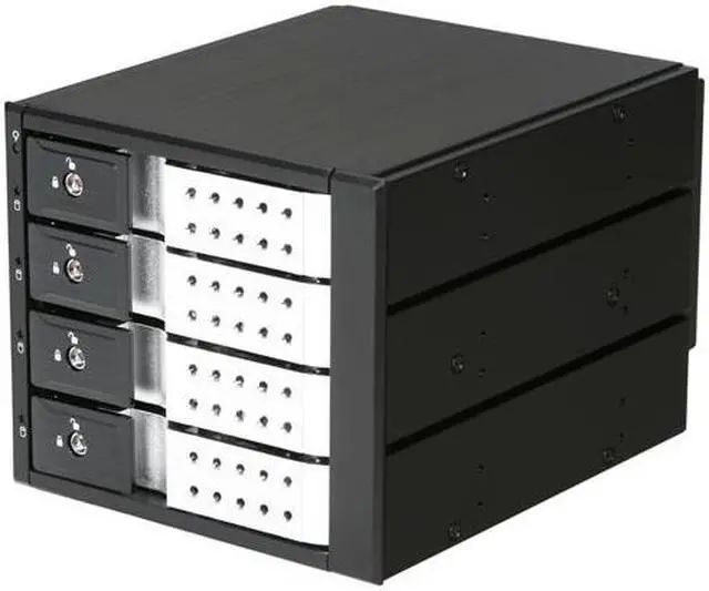 iStarUSA BPN-DE340SS-SILVER 3 x 5.25" to 4 x 3.5" SAS / SATA Trayless Hot-Swap Cage - OEM