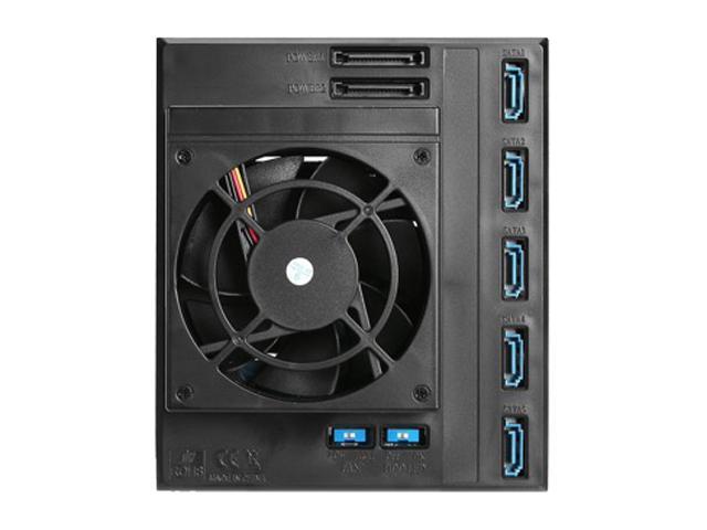IStarUSA BPN-DE350HD-BLACK Trayless 3 X 5.25" To 5 X 3.5" 12Gb/s HDD Hot-swap Rack