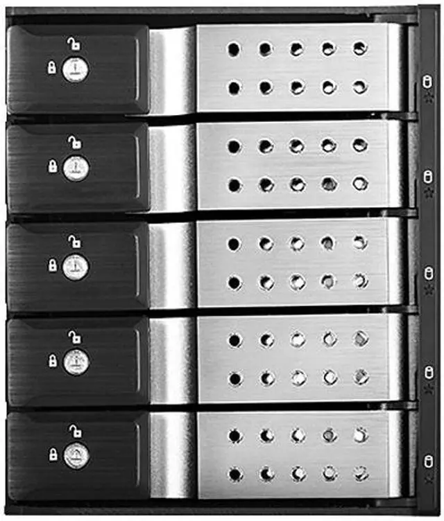 iStarUSA BPN-DE350HD-SILVER Trayless 3 x 5.25" to 5 x 3.5" 12Gb/s HDD Hot-swap Rack