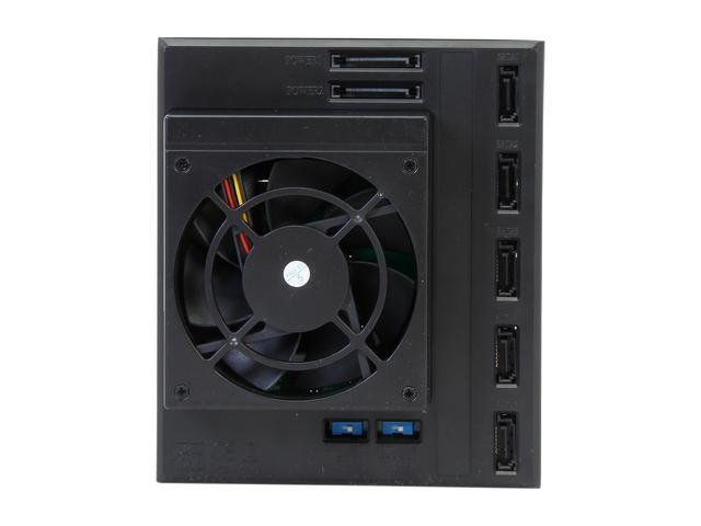 IStarUSA BPN-DE350SS-BLACK 3x5.25" To 5x3.5" SAS/SATA 6.0 Gb/s Trayless Hot-Swap Cage