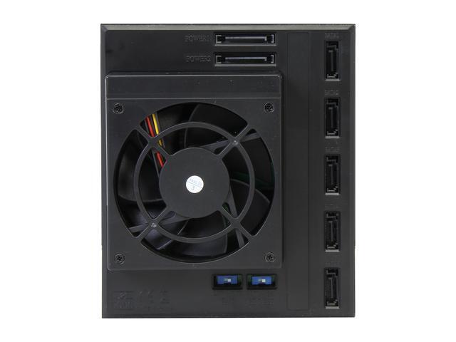 IStarUSA BPN-DE350SS-RED 3 X 5.25" To 5 X 3.5" SAS/SATA 6.0 Gb/s Trayless Hot-Swap Cage