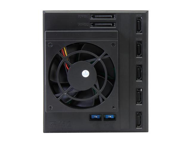 IStarUSA BPN-DE350SS-SILVER 3x5.25" To 5x3.5" SAS/SATA 6.0 Gb/s Trayless Hot-Swap Cage