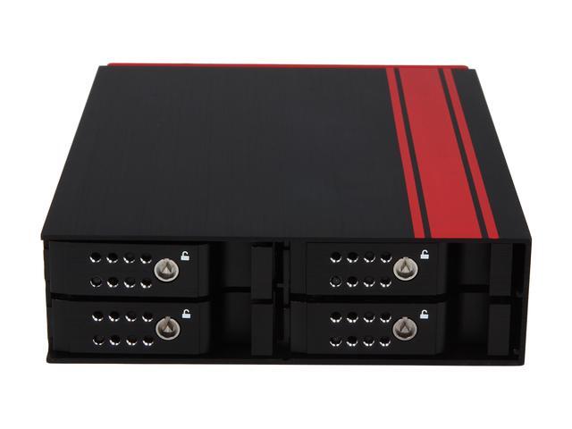 IStarUSA BPU-124DE-SS 1 X 5.25" To 4 X 2.5" SATA/SAS 6.0Gb/s Hot-Swap Backplane RAID Cage
