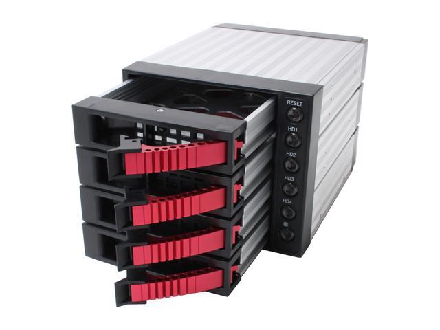 IStarUSA BPU-340-SA- RED 3x5.25" To 4x3.5" SATA2.0 Hot-Swap Backplane Raid Cage - OEM