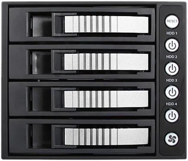 iStarUSA BPU-340HD-SILVER 3 x 5.25" to 4 x 3.5" 2.5" 12Gb/s HDD SSD Hot-swap Rack