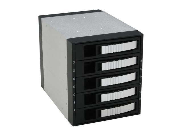 IStarUSA BPU-350SATA-SILVER 3x5.25" To 5x3.5" SAS/SATA 6.0 Gb/s Hot-Swap Cage - OEM