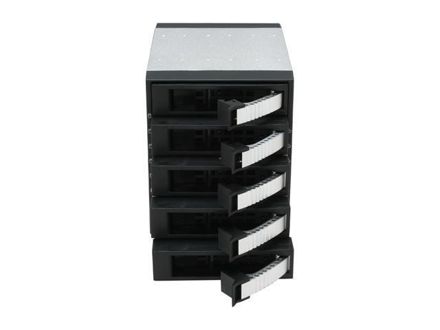 IStarUSA BPU-350SATA-SILVER 3x5.25" To 5x3.5" SAS/SATA 6.0 Gb/s Hot-Swap Cage - OEM