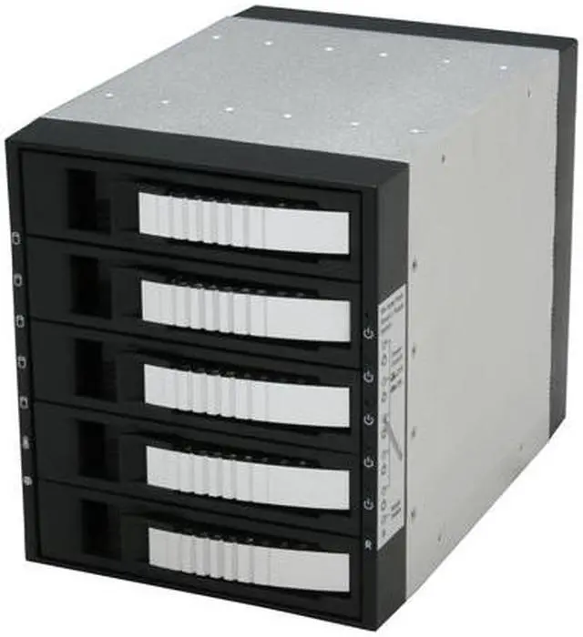 iStarUSA BPU-350SATA-SILVER 3x5.25" to 5x3.5" SAS/SATA 6.0 Gb/s Hot-Swap Cage - OEM