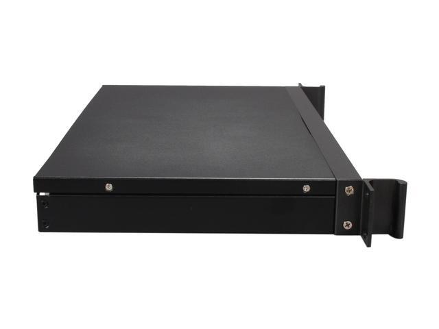 IStarUSA D-118V2-ITX-30FX8 Black Metal / Aluminum 1U Rackmount Compact Server Case 300W 80Plus