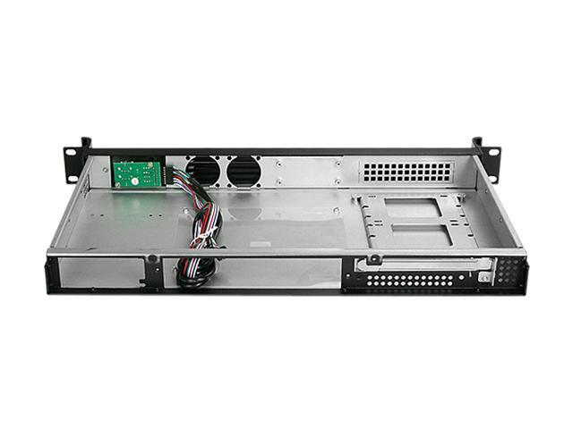 IStarUSA D-118V2-ITX-30FX8 Black Metal / Aluminum 1U Rackmount Compact Server Case 300W 80Plus