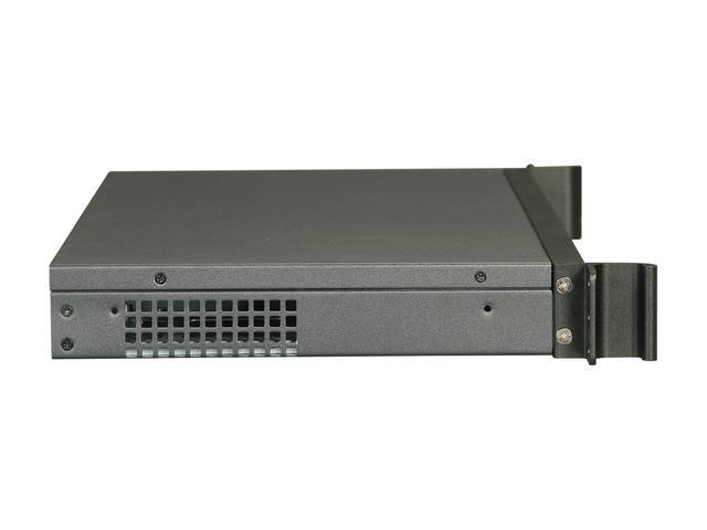 IStarUSA D-118V2-ITX Black Metal / Aluminum 1U Rackmount Compact Server Chassis