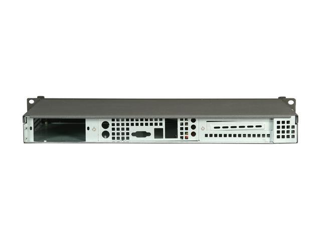 IStarUSA D-118V2-ITX Black Metal / Aluminum 1U Rackmount Compact Server Chassis