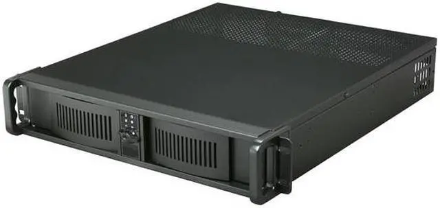 iStarUSA D-200 Black Material of Front Bezel: Aluminum alloy Material of Handle: SECC Zinc-Coated Steel Material of Main Chassis: 1.2mm SECC Zinc-Coated Steel (Japan Made) 2U Rackmount Compact Stylish Chassis - Black Bezel 2 Ext