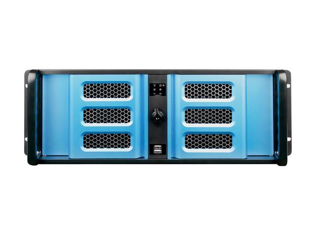 IStarUSA D-300SE Black Aluminum / Steel 3U Rackmount Compact Stylish Chassis 4 External 5.25" Drive Bays