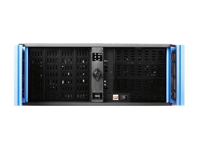 IStarUSA D-300SE Black Aluminum / Steel 3U Rackmount Compact Stylish Chassis 4 External 5.25" Drive Bays