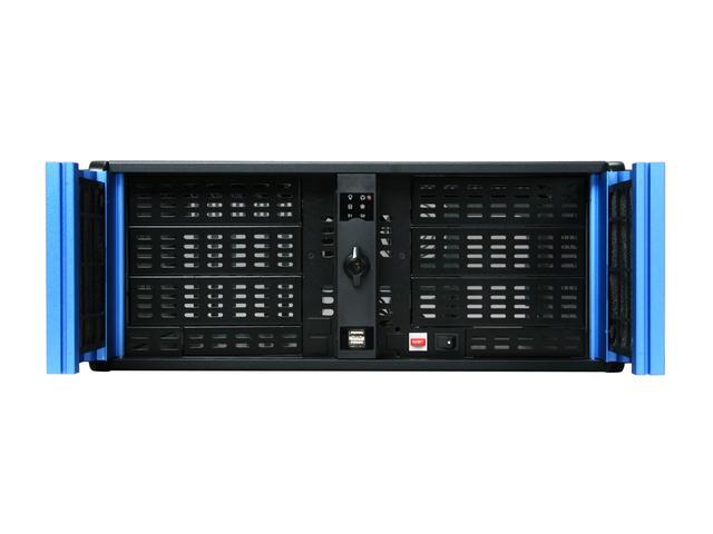 IStarUSA D-400-6SE Steel 4U Rackmount Compact Stylish Server Chassis 6 External 5.25" Drive Bays - OEM