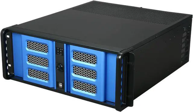 iStarUSA D-400-6SE Steel 4U Rackmount Compact Stylish Server Chassis 6 External 5.25" Drive Bays - OEM